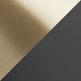 Matt black with brushed brass shade