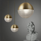 Ex-Display Lee Broom Lens Flair Pendant Light - Large, Brushed Brass