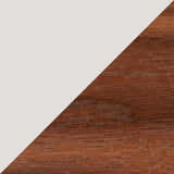 Off White with Walnut Seat