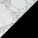White Marble Effect with Black Legs