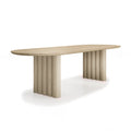 DK3 Plush Extendable Dining Table - 4cm Thick Table Top, Oval