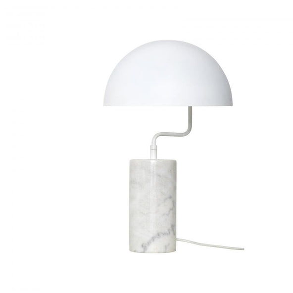 Hubsch Eden Marble Table Lamp - White Marble