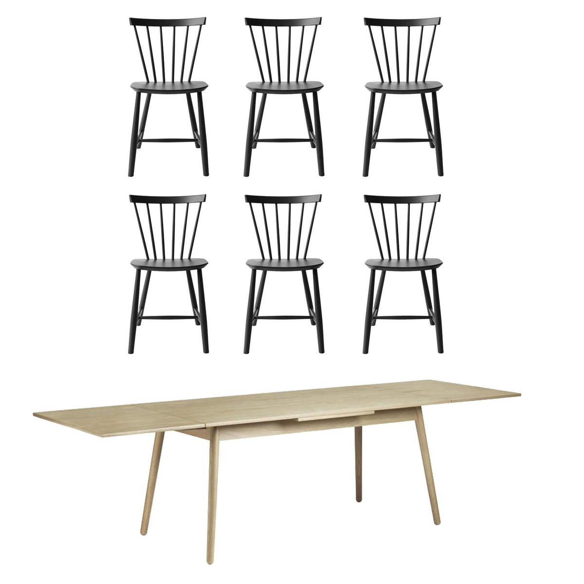 FDB Mobler Family Dining Table Set