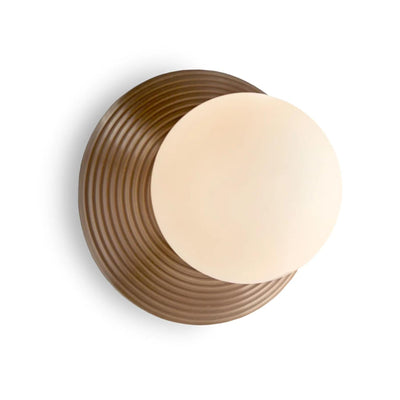 J. Adams Orbit Brass Wall Light