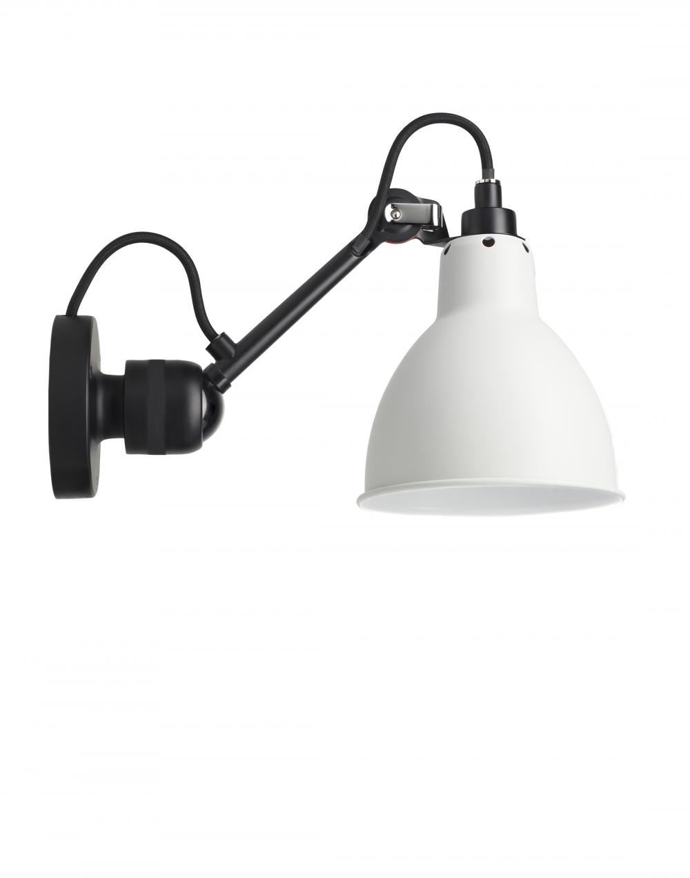 DCW Editions Lampe Gras 304 Small Wall Light - Black Arm