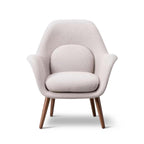 Fredericia Swoon Lounge Petit Wood Base Chair
