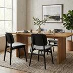 Fredericia Soborg Wood Base Chair with Upholstered Seat