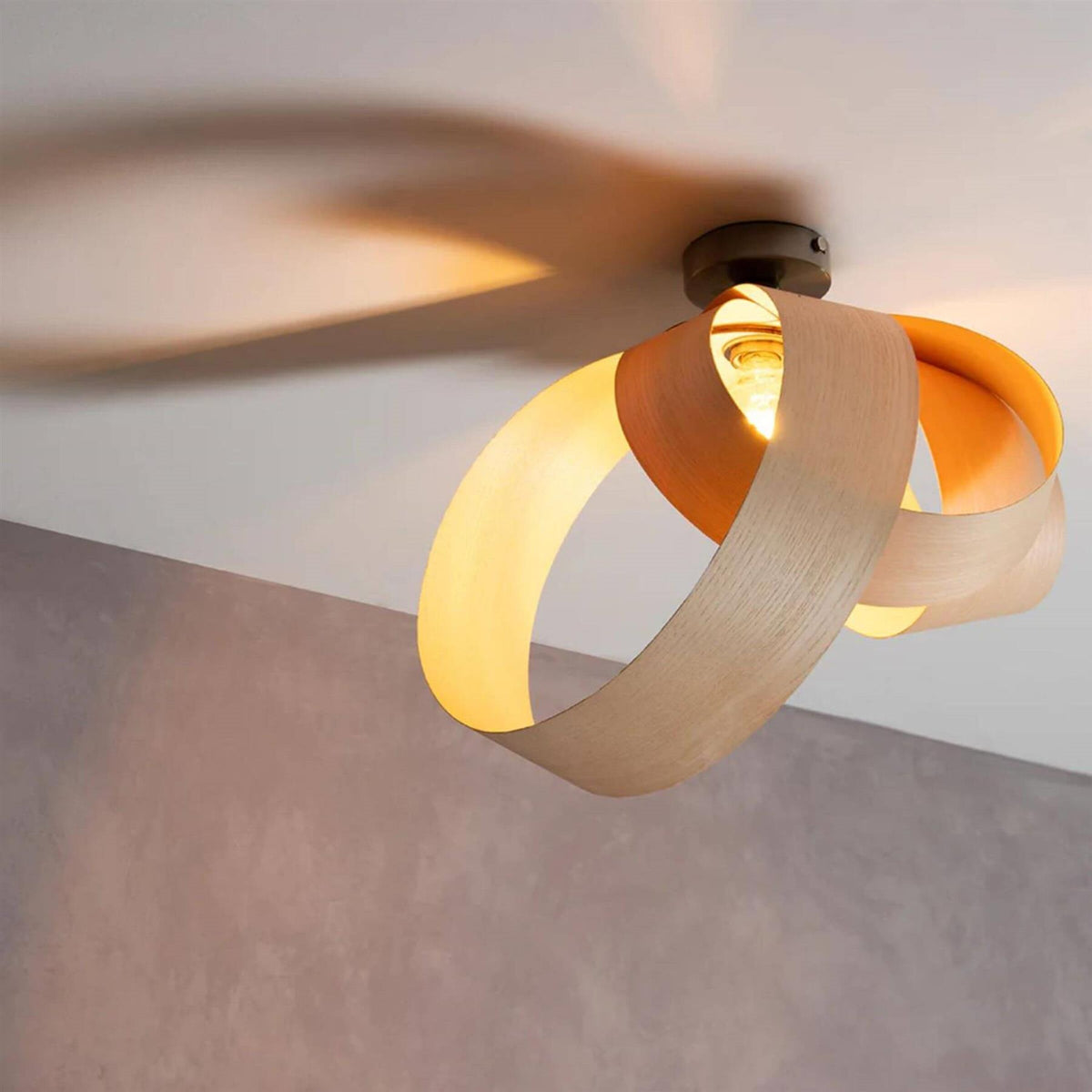 Tom Raffield Verso Flush Ceiling Light