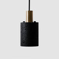 Outlet Bentu N pendant light - Lava stone, Brass