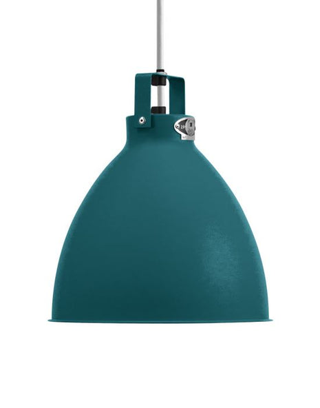 Outlet Jielde Medium Augustin Pendant Light - Ocean Blue, Gloss, Silver