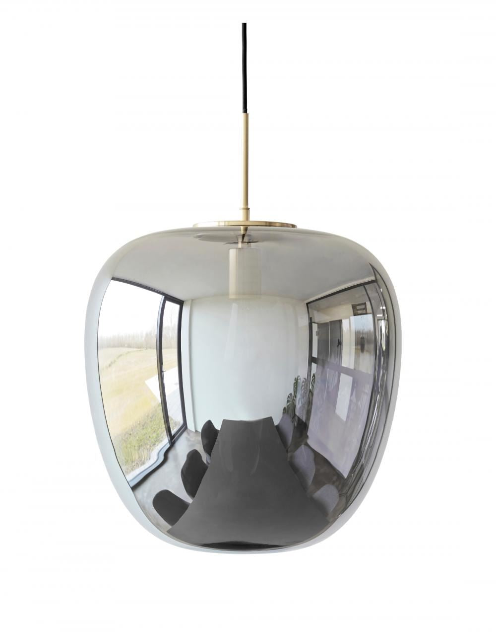 Hubsch Reflect Pendant Ellipse Grey