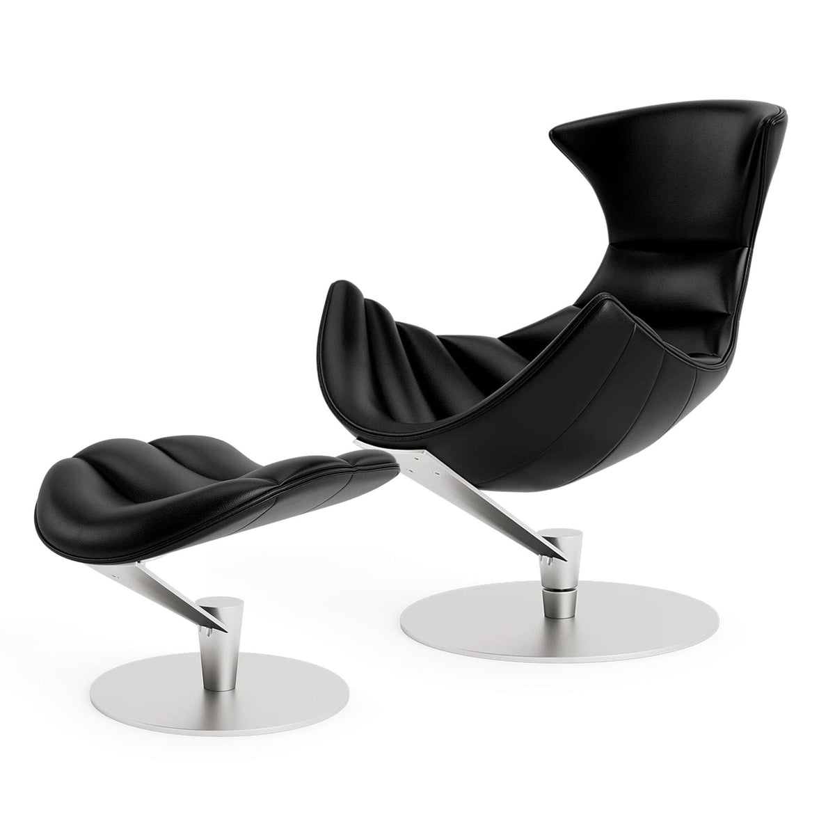 Bruunmunch Lobster Fully Upholstered Chair and Ottoman