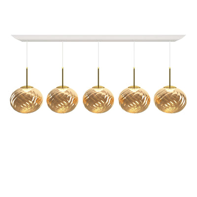 Tom Dixon Whirl Linear Whirl Linear E14 Pendant Light