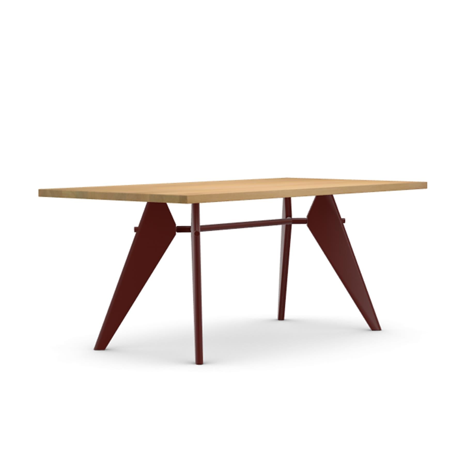 Vitra EM Dining Table with Solid Oak Top