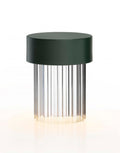 Outlet Flos Last Order Portable Rechargeable Lamp - Fluted Glass, Matt Green