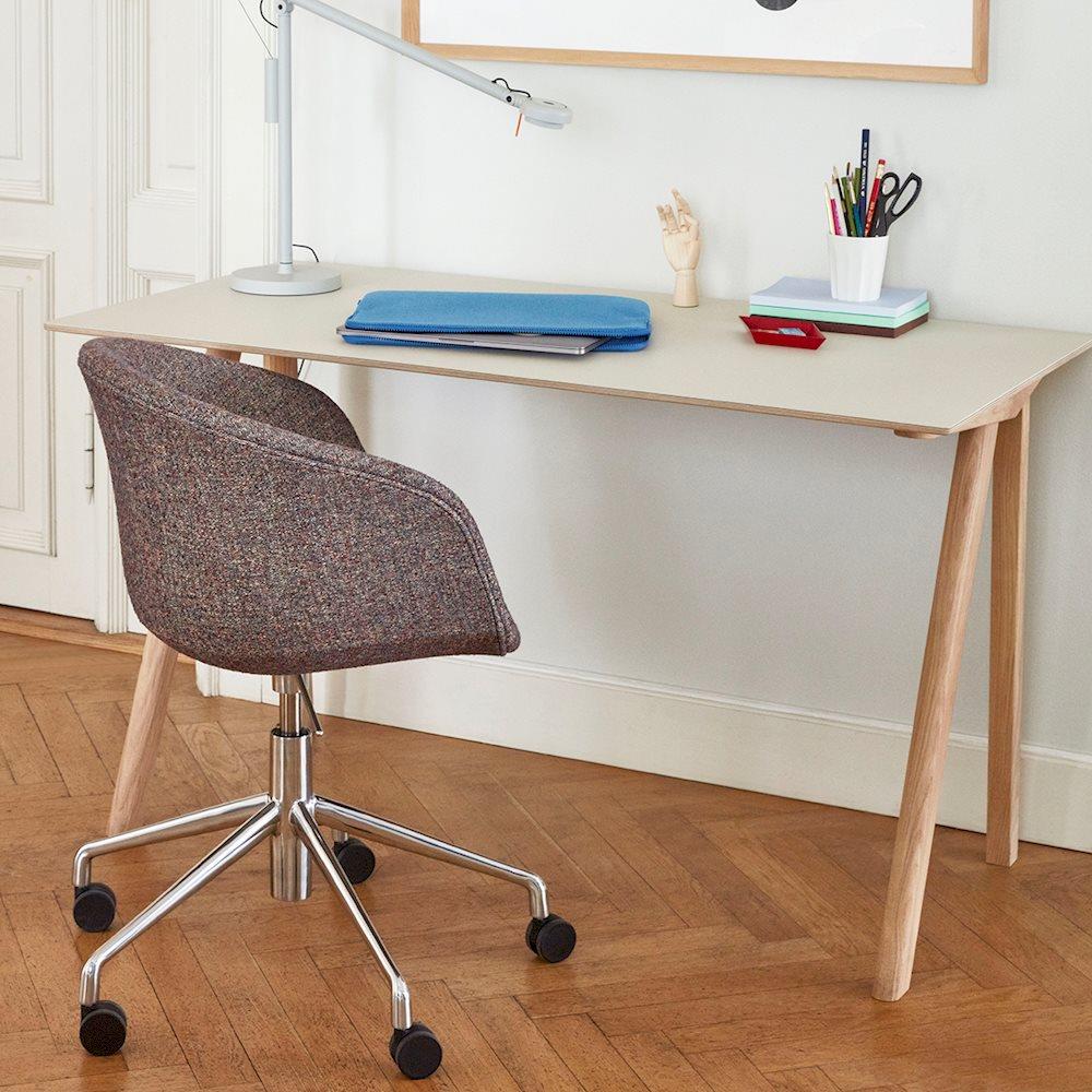 HAY AAC 53 Chair, Soft Upholstery - 5 Star Swivel Base, Gas Lift and Wheels