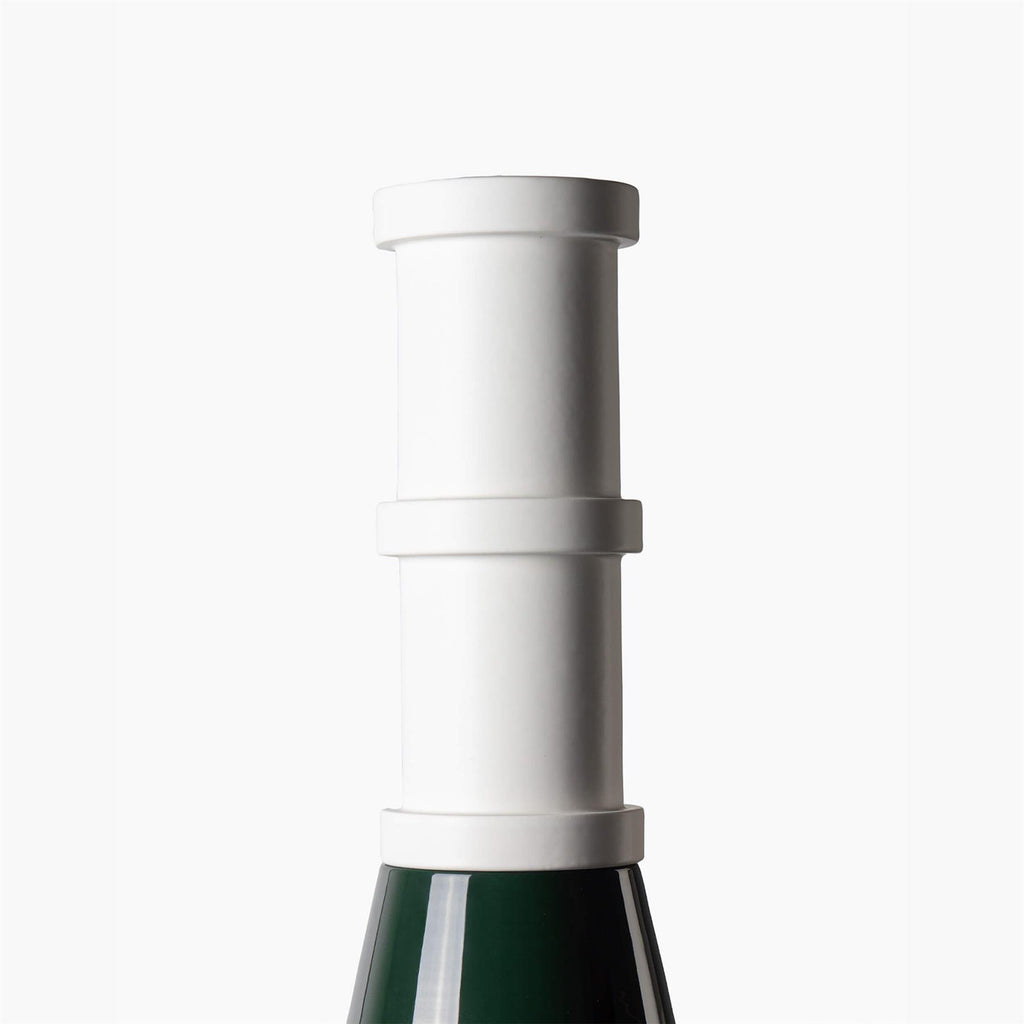 Bitossi Nathalie Du Pasquier - Bianco Matt, Verde Lucido Sculpture