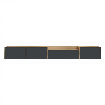 Treku Lauki Wall-Mounted Unit - Walnut & Graphite