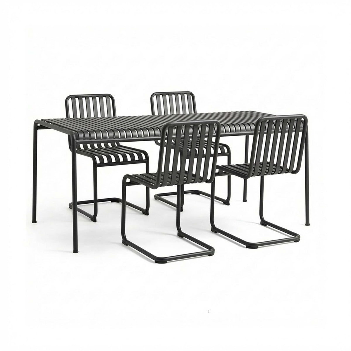 HAY Palissade Cantilever Garden Dining Set - Medium - Curated by Holloways of Ludlow