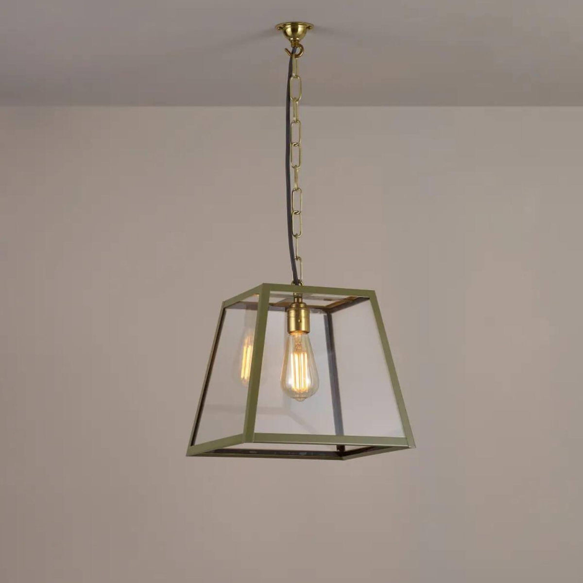 Original BTC Quad Pendant Light Olive