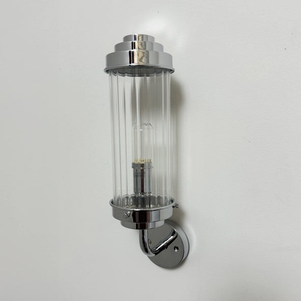 Outlet Old School Electric Pimlico Bracket Wall Light - Polished Chrome