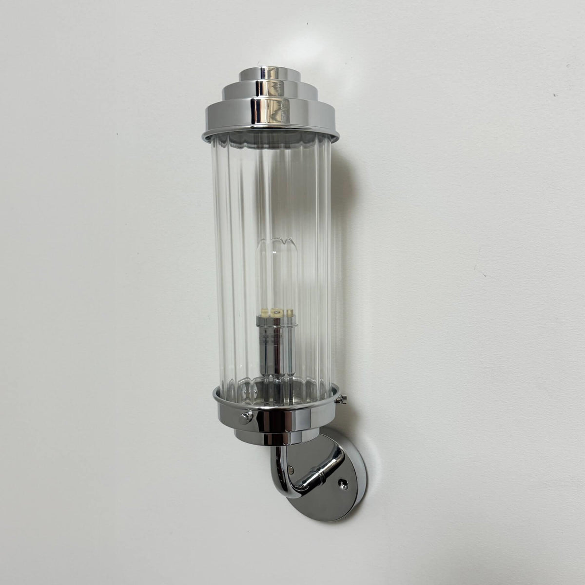 Outlet Old School Electric Pimlico Bracket Wall Light - Polished Chrome