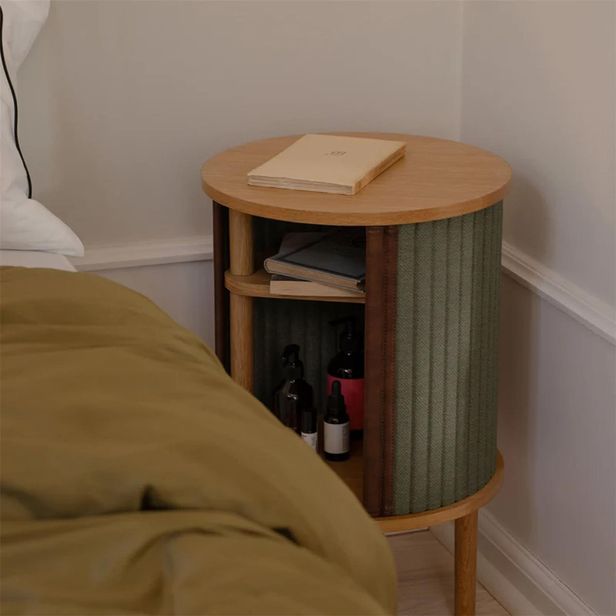 Umage Audacious Side Table in Oak and Morning Meadows