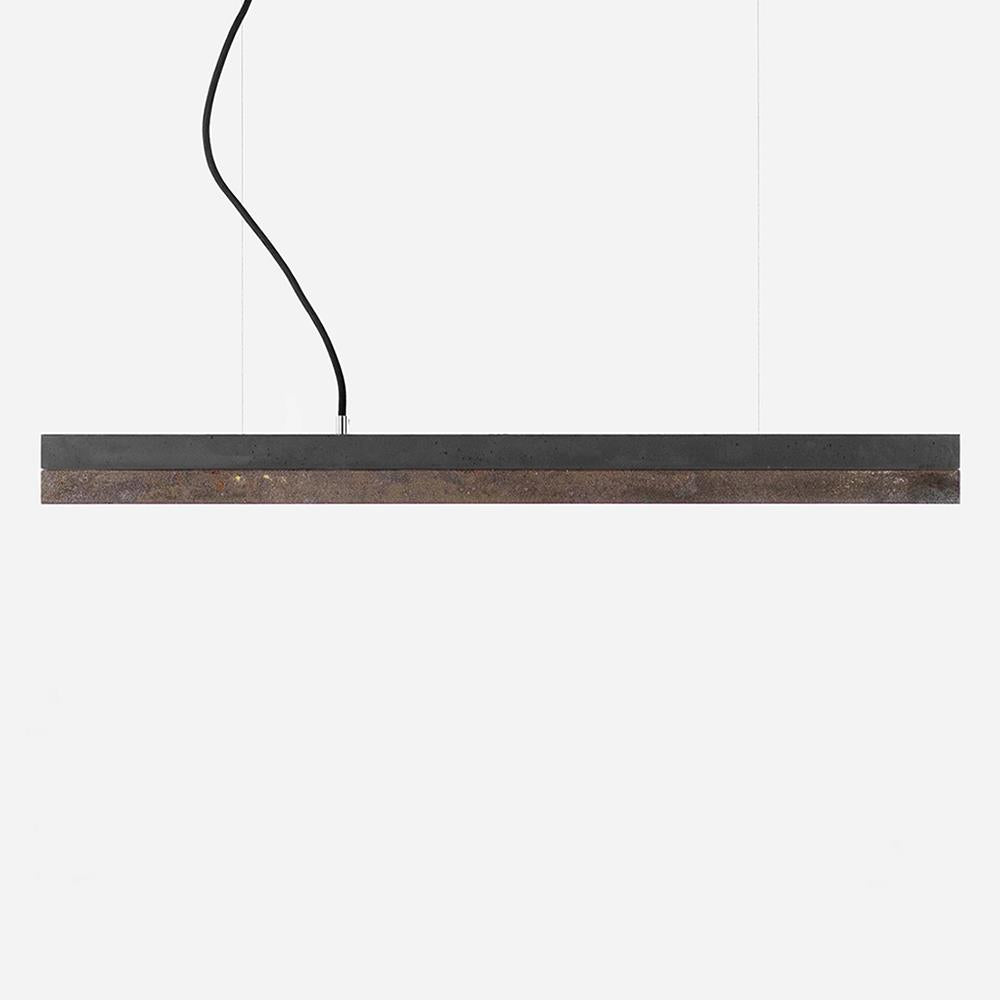 Concrete linear pendant