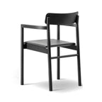 Fredericia Post Armchair with Upholstered Seat