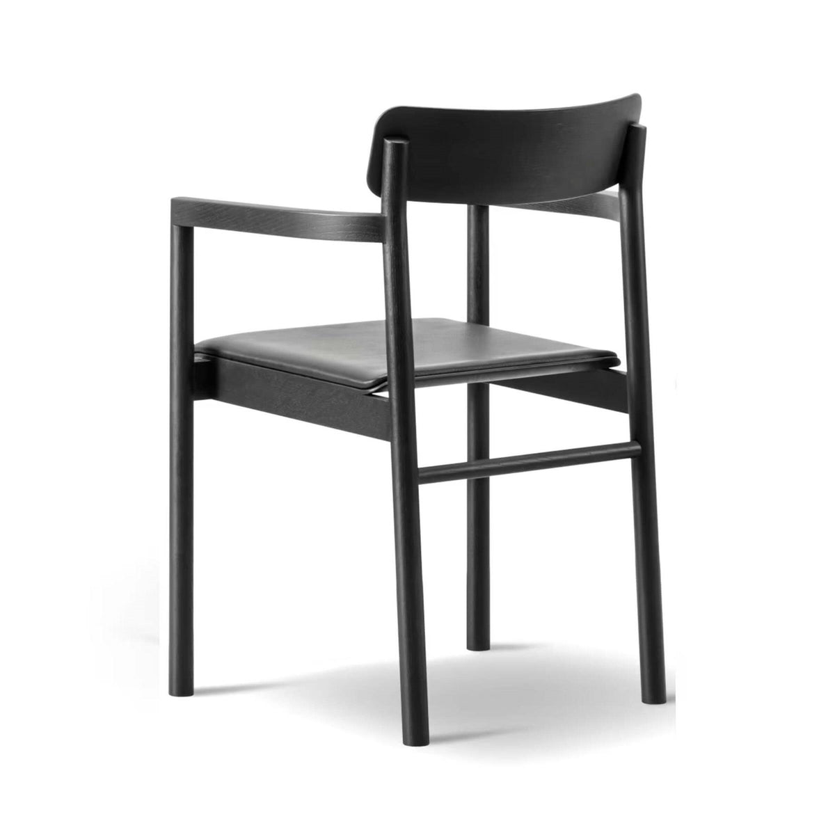 Fredericia Post Armchair with Upholstered Seat