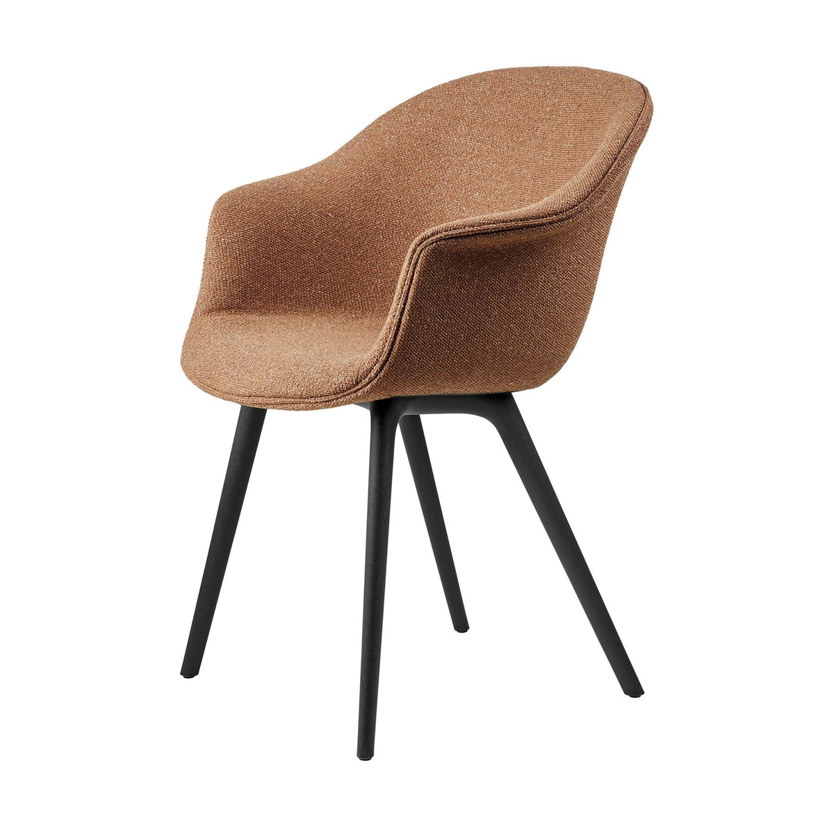 GUBI Bat Dining Chair, Full Upholstery and Plastic Legs
