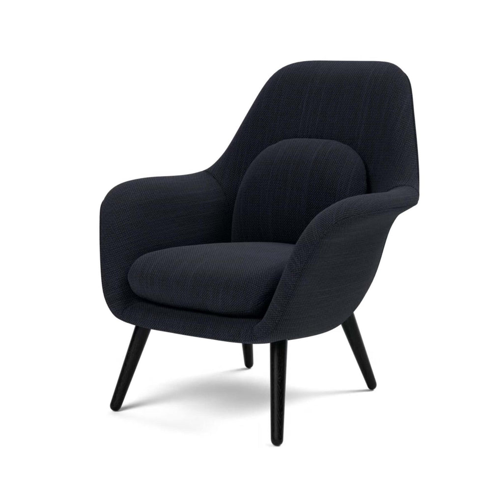 Fredericia Swoon Lounge Petit Wood Base Chair