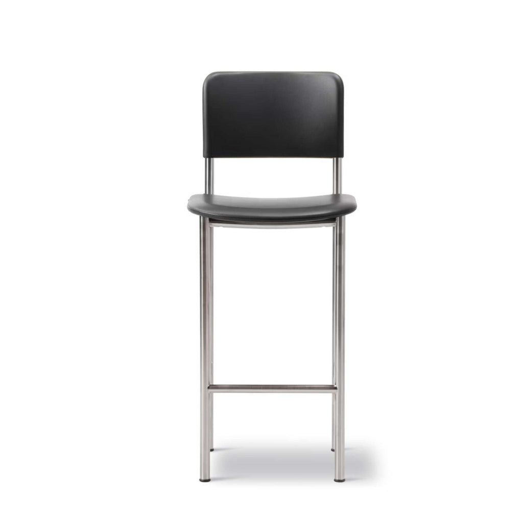 Fredericia Plan Bar Stool with Metal Legs, Fully Upholstered