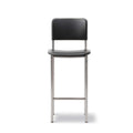 Fredericia Plan Bar Stool with Metal Legs, Fully Upholstered