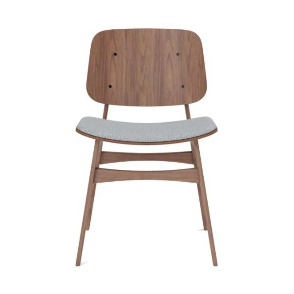 Fredericia Soborg Wood Base Chair with Upholstered Seat