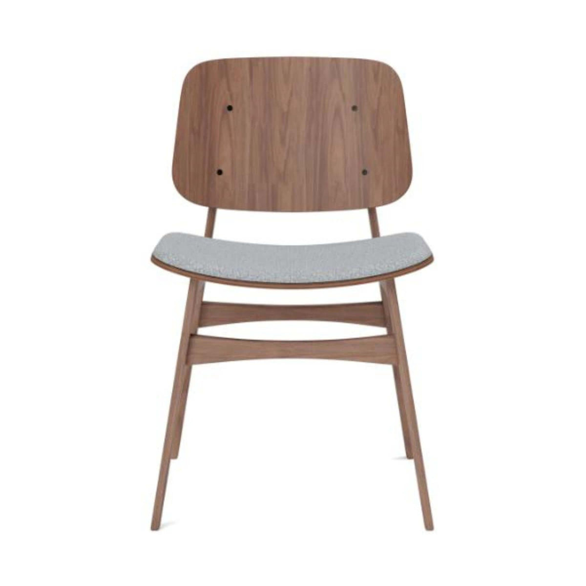 Fredericia Soborg Wood Base Chair with Upholstered Seat