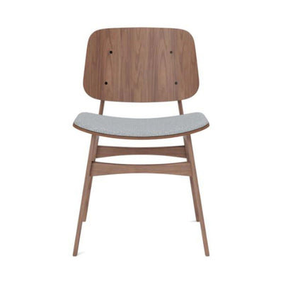 Fredericia Soborg Wood Base Chair with Upholstered Seat