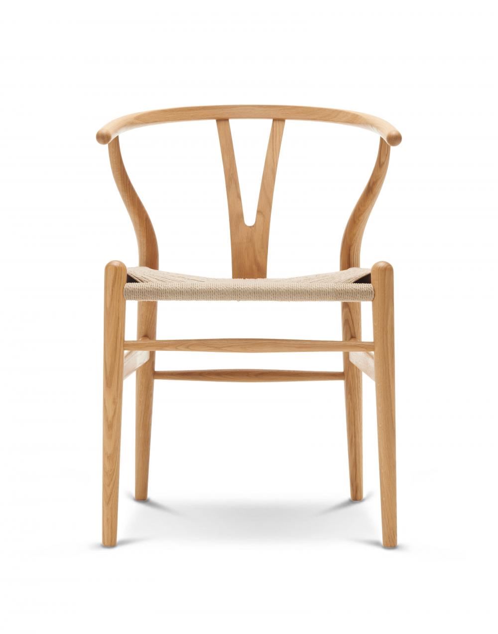 Outlet Carl Hansen & Son CH24 Wishbone Chair - Natural Paper Cord Seat - Oiled Oak