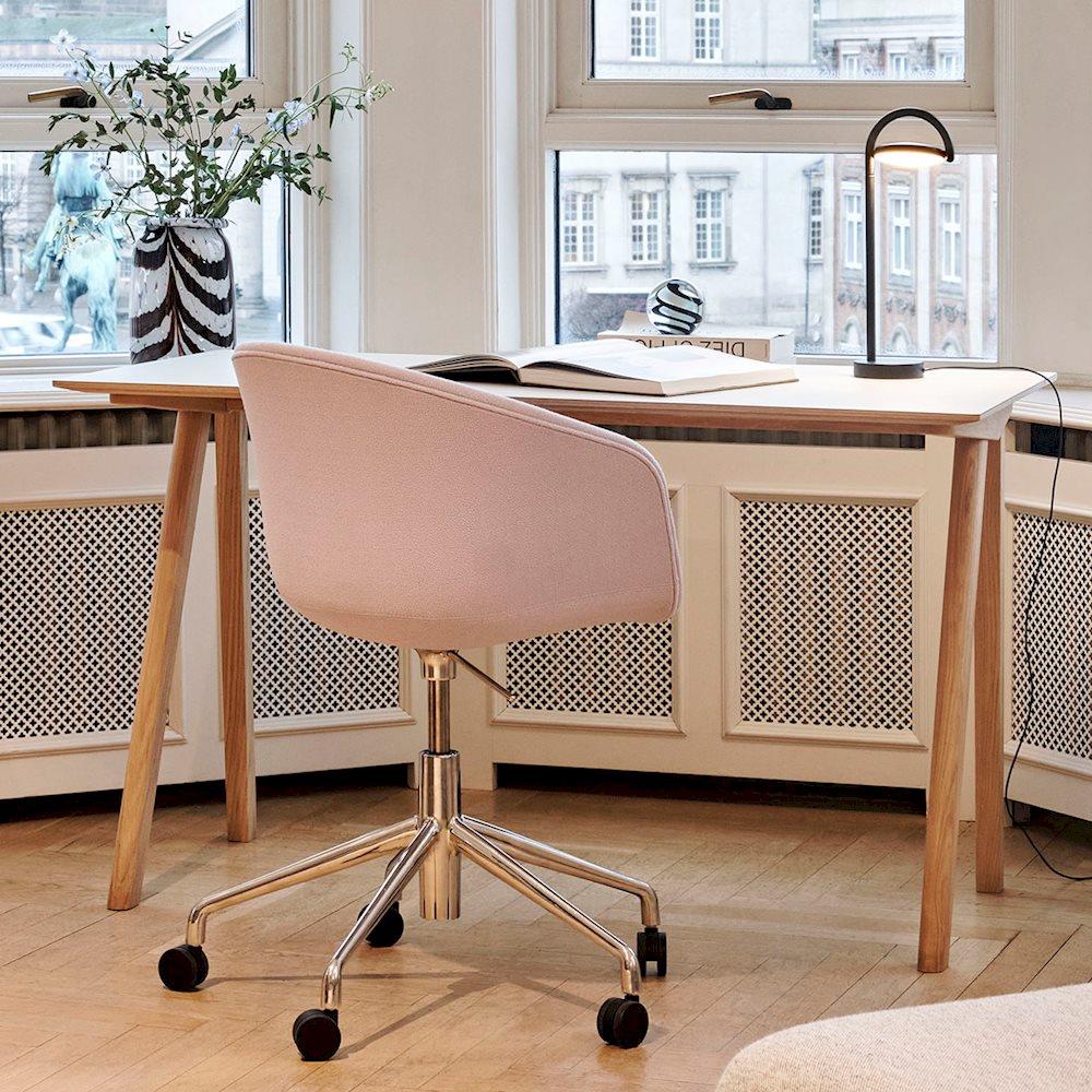 HAY AAC 53 Chair, Soft Upholstery - 5 Star Swivel Base, Gas Lift and Wheels