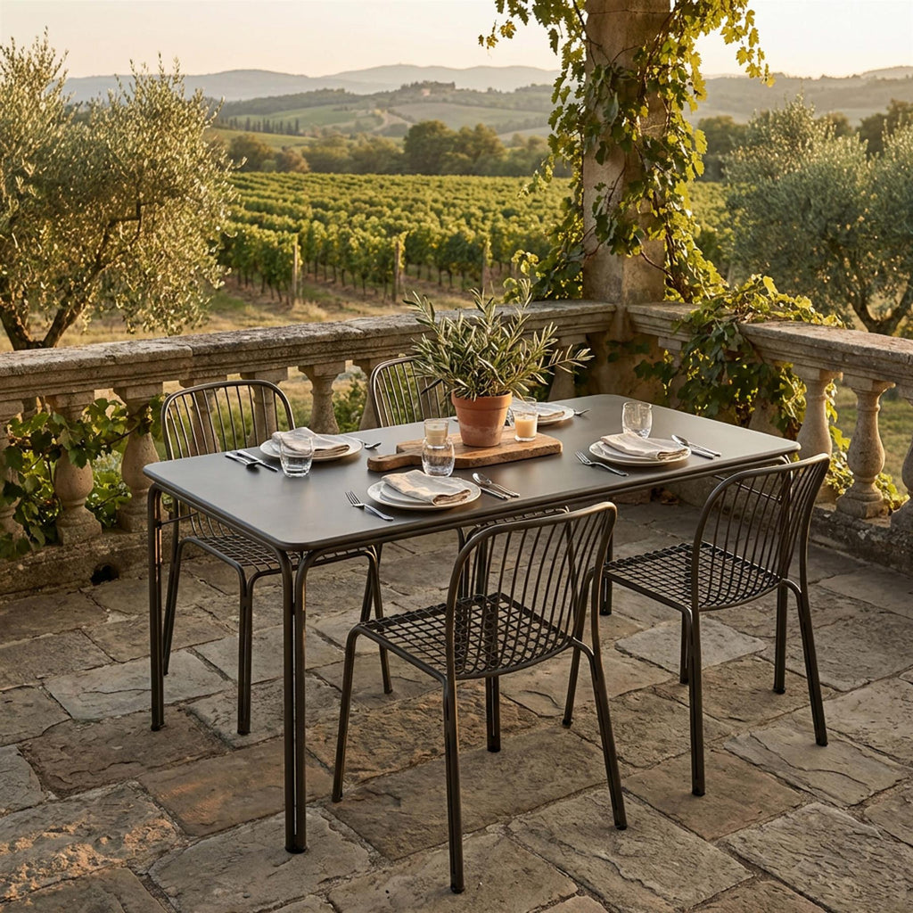 &Tradition Thorvald Garden Dining Set - Medium - Curated by Holloways of Ludlow