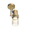Outlet TOOY Lei Ceiling Spot Light - Satin Brass, Frost Glass, GU10 Fitting