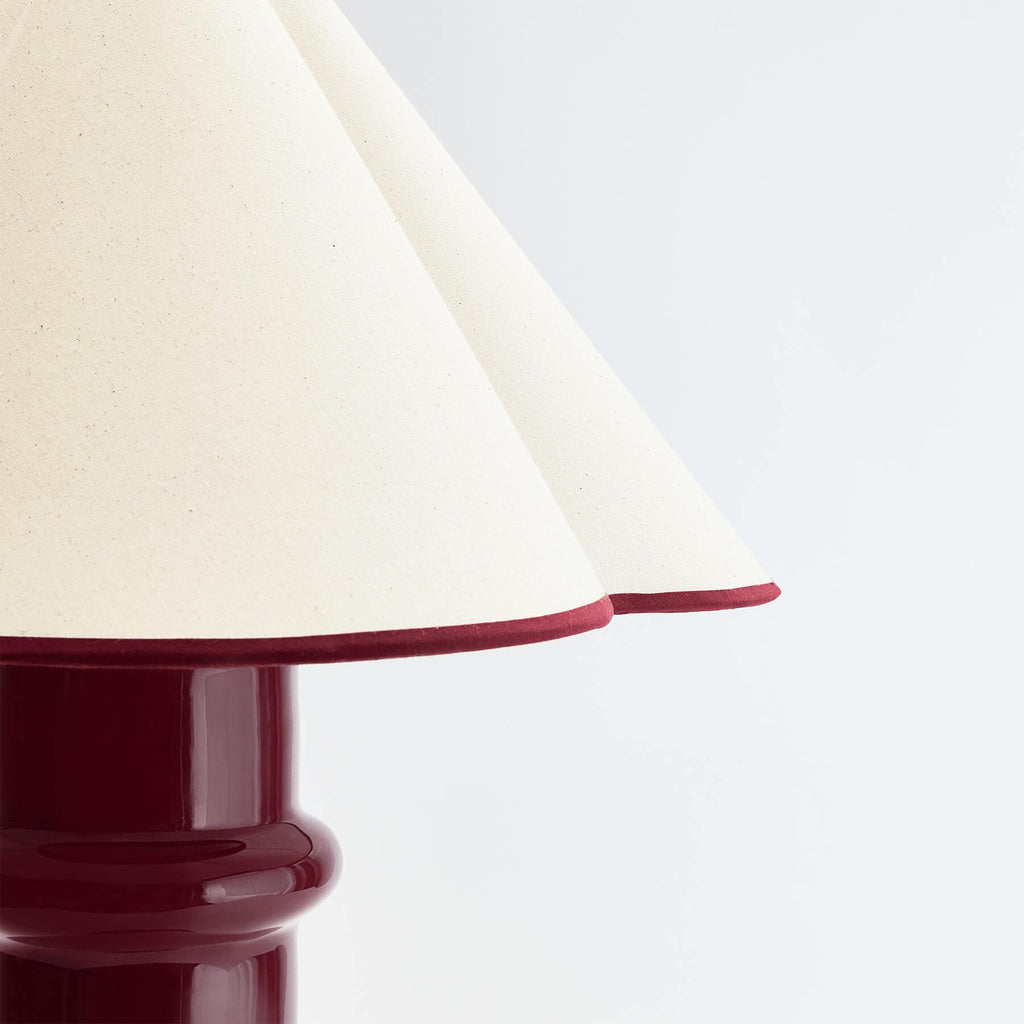 Tala Heath Table Lamp In Port Red