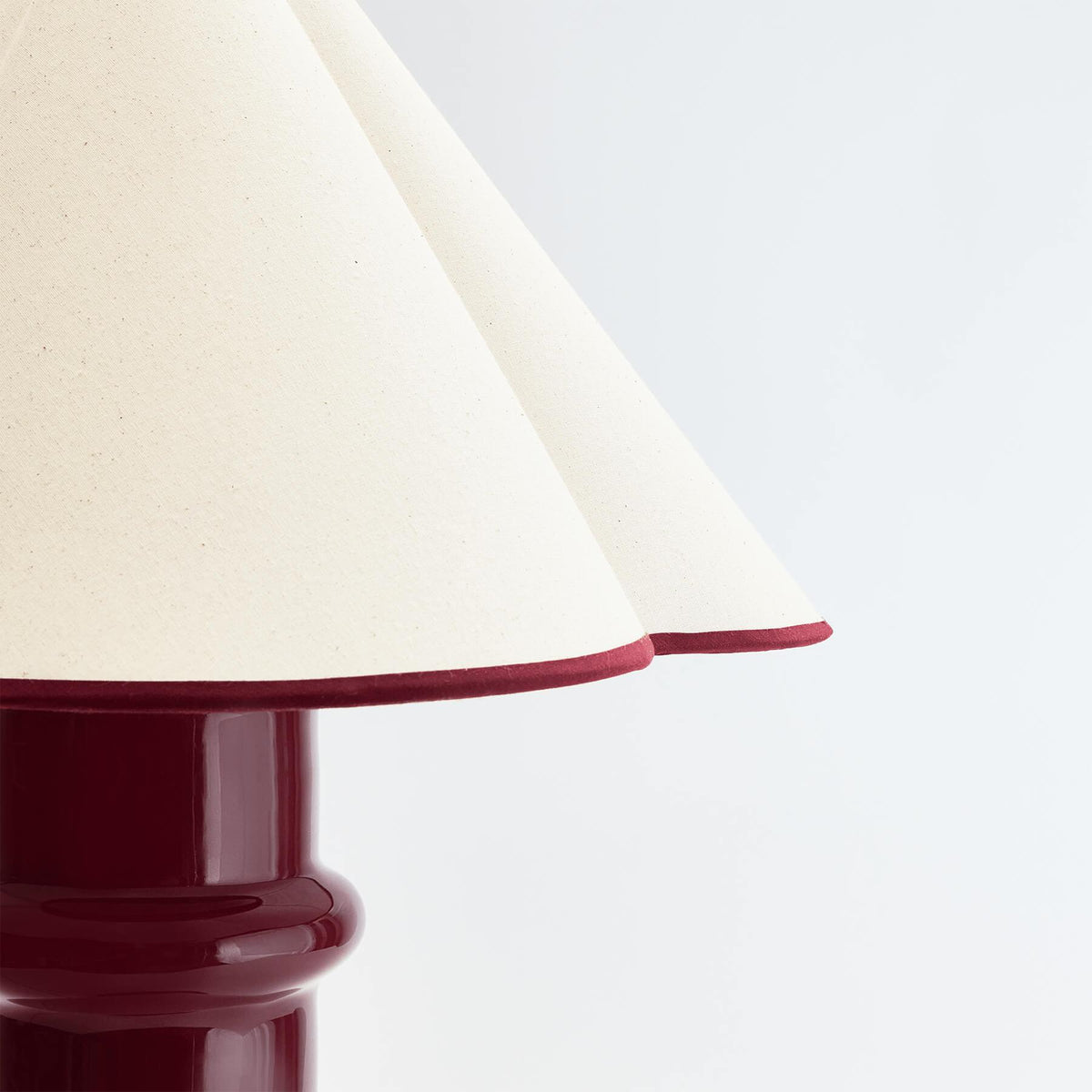 Tala Heath Table Lamp In Port Red