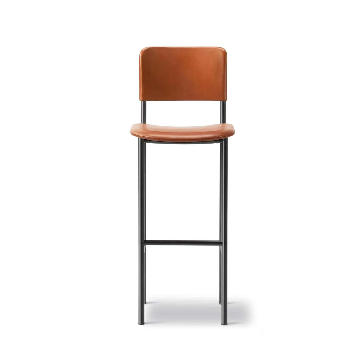 Fredericia Plan Bar Stool with Metal Legs, Fully Upholstered