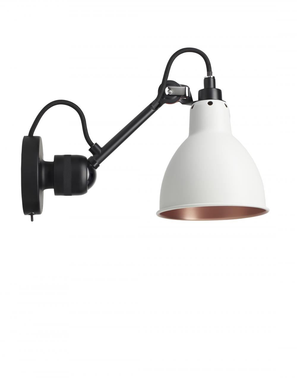 DCW Editions Lampe Gras 304 Small Wall Light - Black Arm