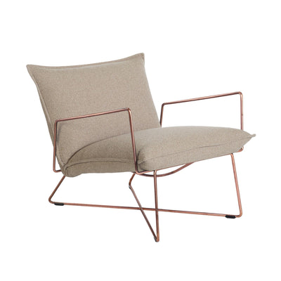 Jess Designs Earl Lounge Chair with Copper Frame