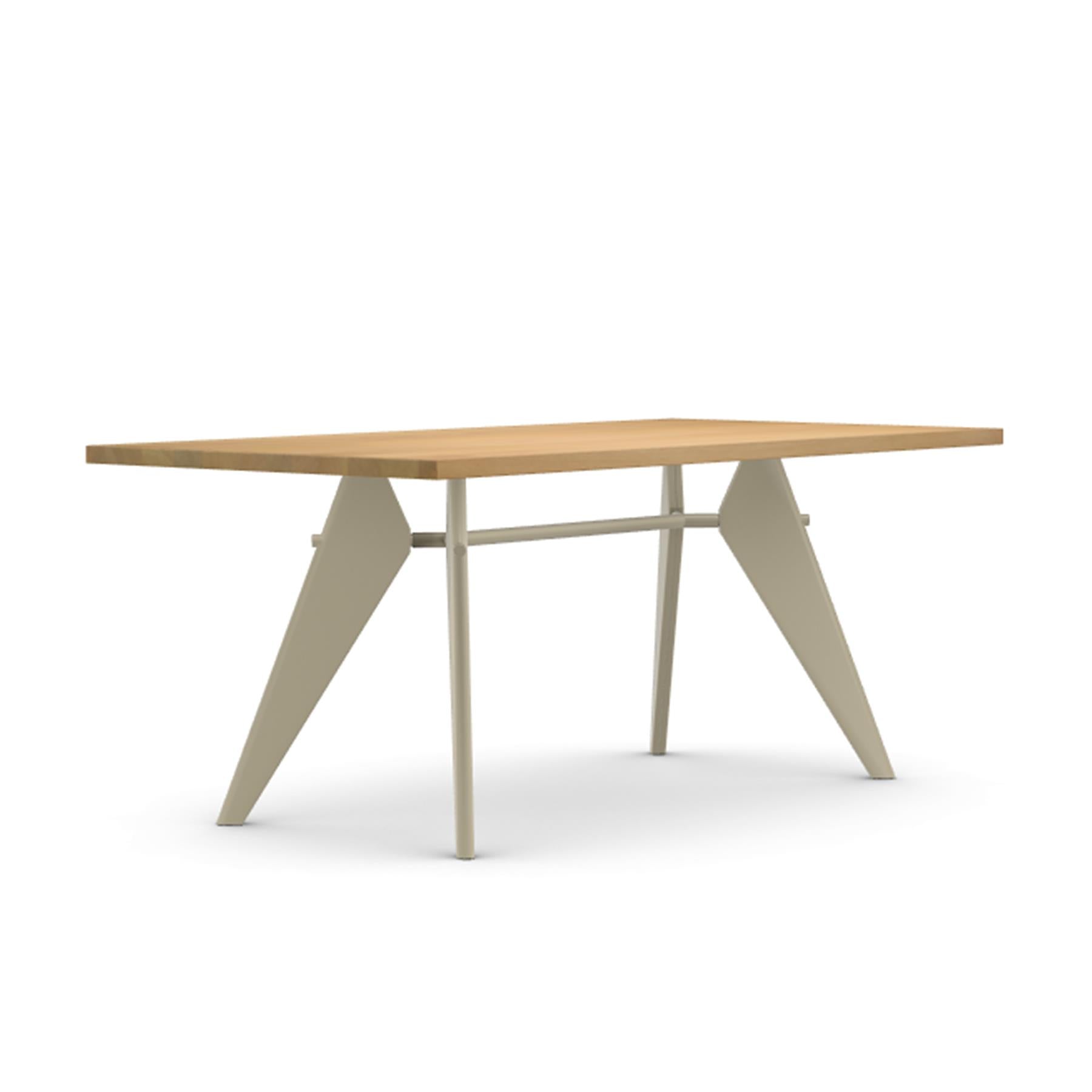 Vitra EM Dining Table with Solid Oak Top