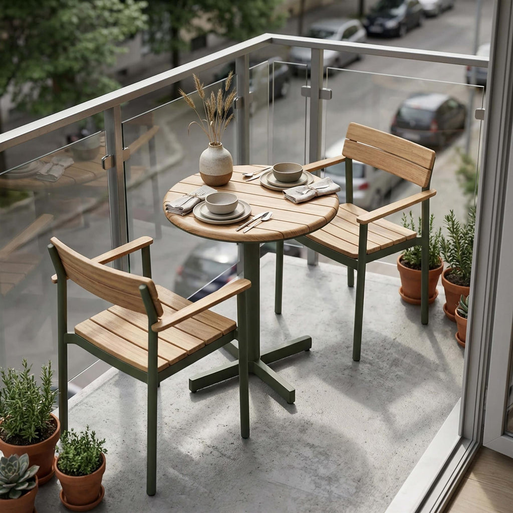 Fritz Hansen Pelagus Balcony Furniture Set - Curated by Holloways of Ludlow