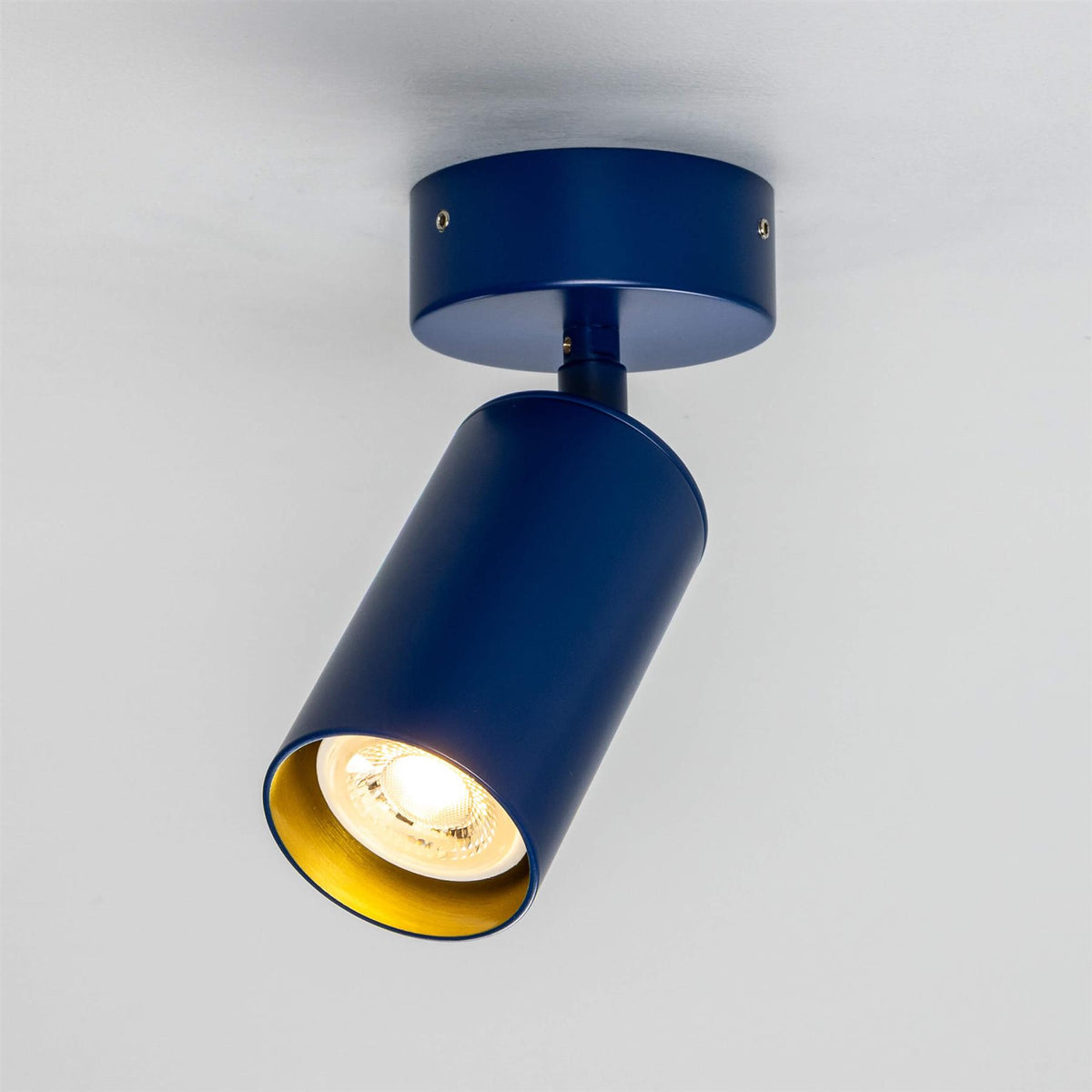 Mullan Lighting Evanston Directional Brass Ceiling Spotlight