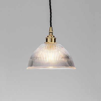 Old School Electric Prismatic Dome Pendant Light